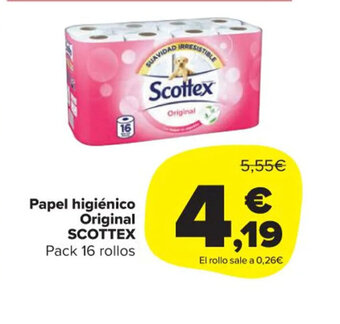 Carrefour Market Scottex Papel Higiénico Original oferta
