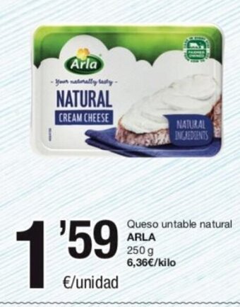 SPAR Fragadis Arla Queso Untable Natural oferta