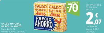 El Corte Inglés Caldo Natural De Pollo Aneto oferta