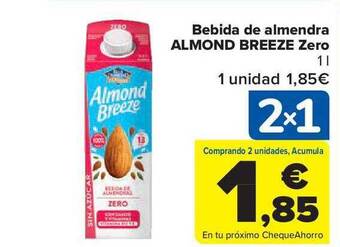Carrefour Market Bebida de almendra almond breeze zero oferta