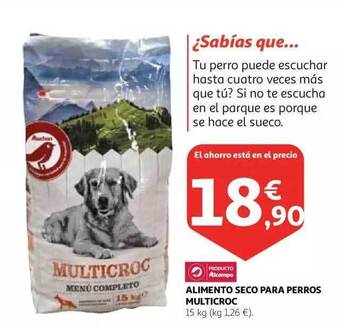 Alcampo Alimento seco para perros multicroc oferta