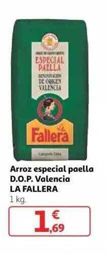 Alcampo Arroz especial paella d.o.p. valencia la fallera oferta