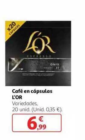 Alcampo Café en cápsulas l'or oferta