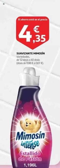 Alcampo Suavizante mimosín oferta