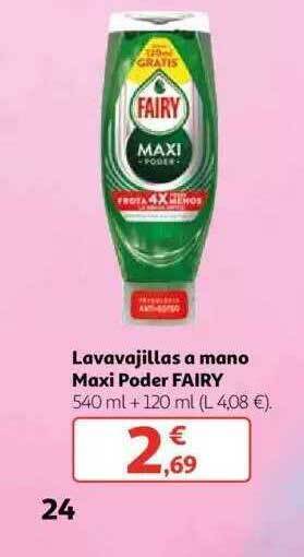 Alcampo Lavavajillas a mano maxi poder fairy oferta