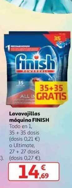 Alcampo Lavavajillas máquina finish oferta