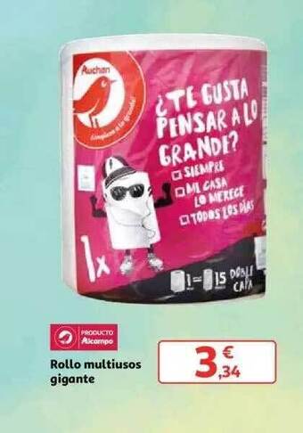 Alcampo Rollo multiusos gigante oferta