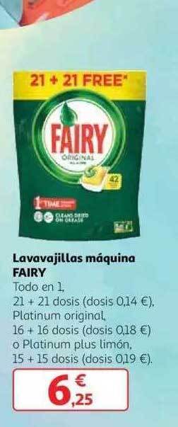 Alcampo Lavavajillas máquina fairy oferta