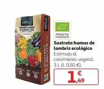 Alcampo Sustrato humus de lombriz ecológico estimula el crecimiento oferta