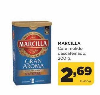 Alimerka Marcilla café molido descafeinado oferta