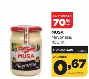 Alimerka La 2a unidad 70% dto musa mayonesa oferta