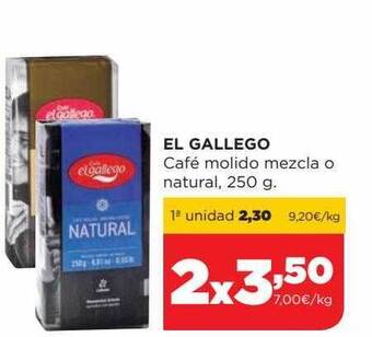 Alimerka El gallego café molido mezcla o natural oferta
