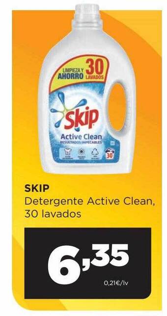 Alimerka Skip detergente active clean 30 lavados oferta