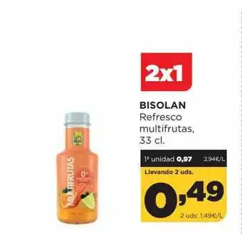 Alimerka Bisolan refresco multifrutas oferta