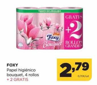 Alimerka Foxy papel higiénico bouquet oferta