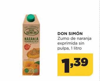 Alimerka Don simón zumo de naranja exprimida sin pulpa oferta