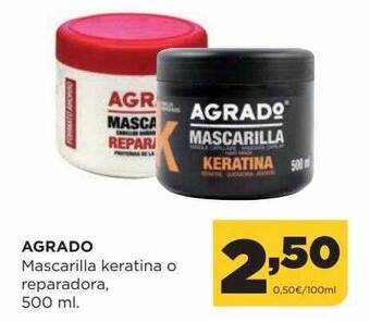Alimerka Agrado mascarilla keratina o reparadora oferta