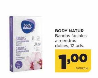 Alimerka Body natur bandas faciales almendras dulces oferta