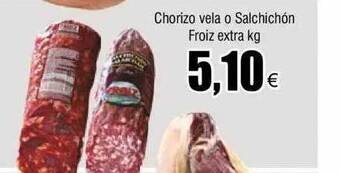 FROIZ Chorizo vela o salchichón froiz extra kg oferta