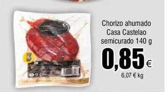 FROIZ Chorizo ahumado casa castelao semicurado oferta
