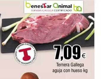 FROIZ Ternera gallega aguja con hueso kg oferta