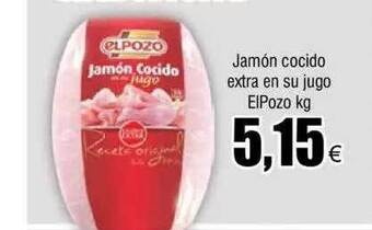 FROIZ Jamón cocido extra en su jugo elpozo kg oferta