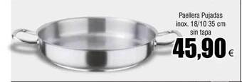 FROIZ Paellera pujadas inox 18-10 sin tapa oferta