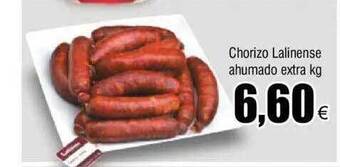 FROIZ Chorizo lalinense ahumado extra kg oferta