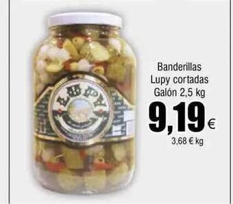 FROIZ Banderillas lupy cortadas galón oferta