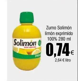 FROIZ Zumo solimón limón exprimido 100% oferta