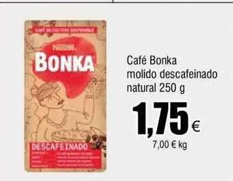FROIZ Café bonka molido descafeinado natural oferta