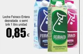FROIZ Leche feiraco entera desnatada o semi brik oferta