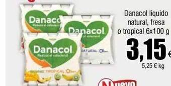 FROIZ Danacol líquido natural fresa o tropical oferta