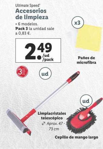 Lidl Ultimate speed accesorios de limpieza oferta