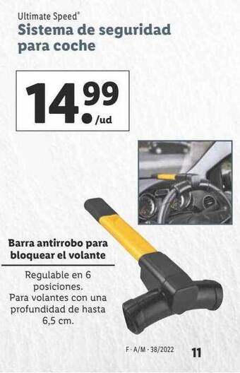 Lidl Ultimate speed sistema de seguridad para coche oferta