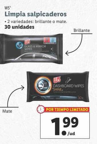 Lidl W5 limpia salpicaderos oferta