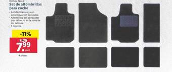 Lidl Ultimate speed set de alfombrillas para coche oferta