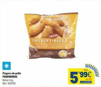 Makro Fingers de pollo foodworks oferta