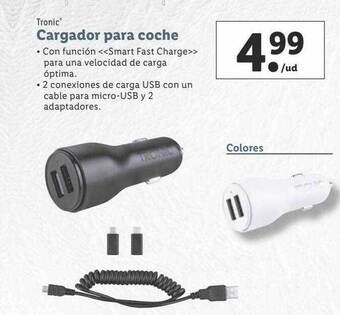 Lidl Tronic cargador para coche oferta