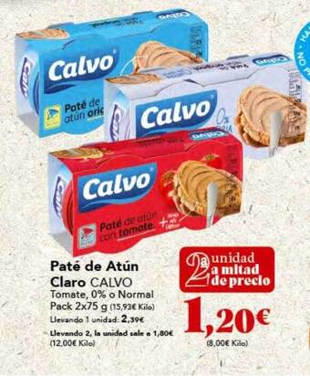Gadis Paté de atún claro calvo oferta