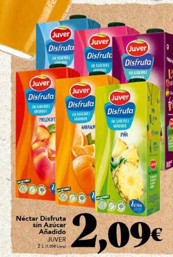 Gadis Néctar disfruta sin azucar añadido juver oferta