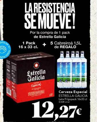 Gadis Cerveza especial estrella galicia oferta