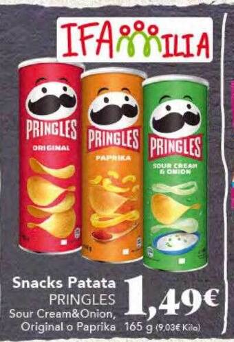 Gadis Snacks patata pringles oferta