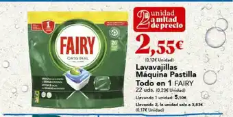 Gadis Lavavajillas máquina pastilla todo en 1 fairy oferta