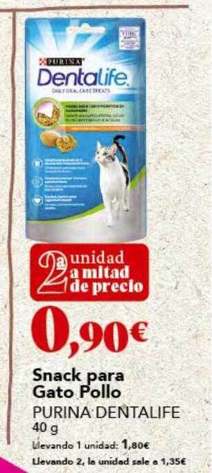 Gadis Snack para gato pollo purina dentalife oferta