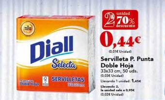 Gadis 2a unidad 70% descuento servilleta p. punta doble hoja oferta