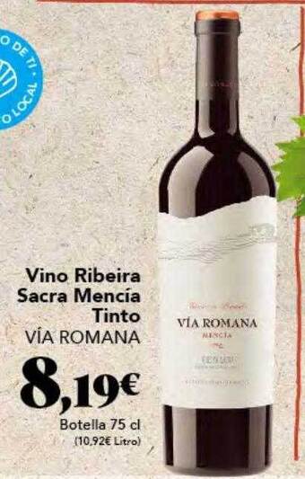 Gadis Vino ribeira sacra mencia tinto via romana oferta