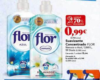 Gadis 2a unidad 70% descuento suavizante concentrado flor oferta