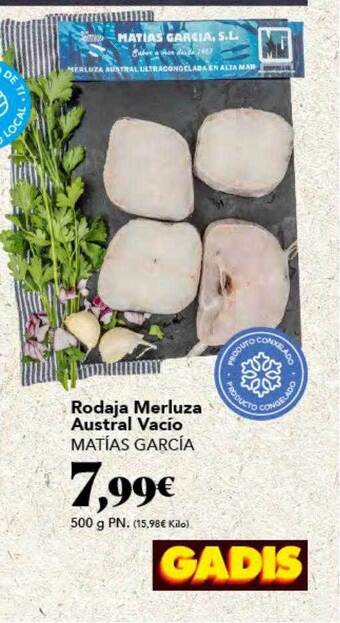 Gadis Rodaja merluza austral vacio matias garcia oferta