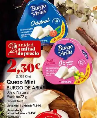 Gadis Queso min burgo de arias oferta